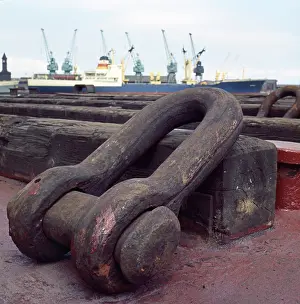 Middlesbrough: King Kong's Cufflink. Floating Crane, Middlesbrough Docks 1