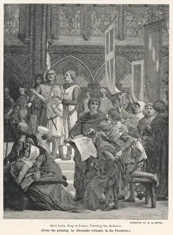 Sorbonne: King Louis IX founding the Sorbonne