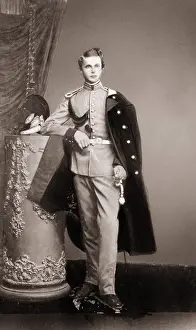 Accession: King Ludwig II after his enthronement, 1864