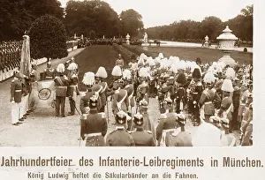 Centenary: King Ludwig III. at the centenary celebrations of the Ba
