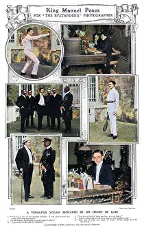 King Manuel poses