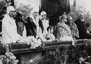 Grandmother: King Michael I of Romania on the VIP stand
