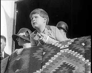 Leans: King Michael of Romania Leans Over a Balcony