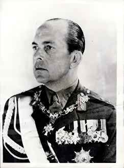 Deteriorated: King Paul of Greece in uniform