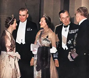Mountbattens: King and Queen of Sweden entertained by the Mountbattens