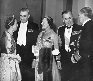 Mountbattens: King and Queen of Sweden entertained by the Mountbattens