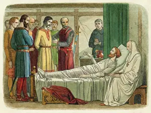 Forgiveness: King Richard I pardons his slayer