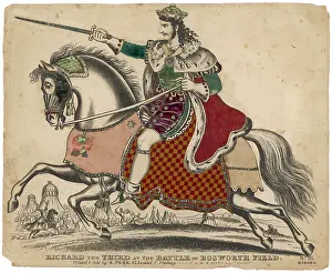 King Richard III at the Battle of Bosworth
