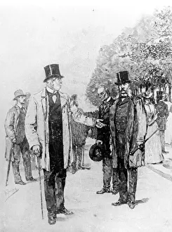 Benedetti: King Wilhelm I. and Count Benedetti in Ems, 1870