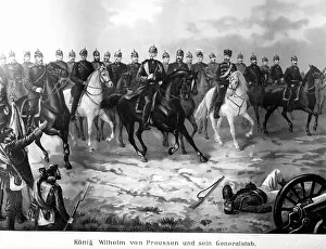 German French: King William I and his General Staff, 1870-71