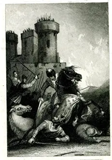 Castles: King William I wounded and dismounted in combat
