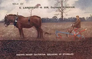 Cultivating: Kingham, Oxfordshire - Breaking up Stubble