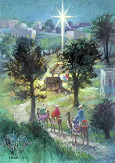 Cooke: The Three Kings Approaching the Stable in Bethlehem