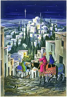 Brenda: The Three Kings arriving at Bethlehem by night