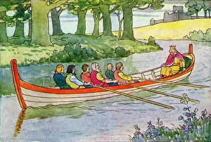 Recorded: The Kings of Britain with King Edgar row on the River Dee