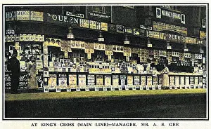 Iln - Consolidated Archive Holdings Ltd (colourised): Kings Cross Bookstall