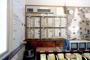 Whiteboard: The Kings Cross fire -- LFB control room