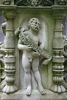 Linlithgow: King's fountain, Linlithgow Palace, West Lothian, Scotland