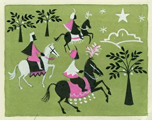 Brough: Three Kings on Horseback following the Star