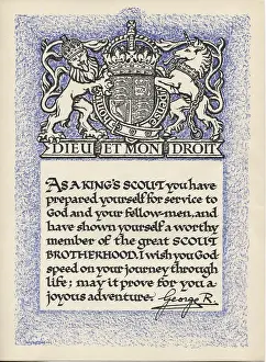 Unicorn: King's Scout certificate
