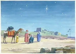 Sherwin: Three Kings and Star over Bethlehem