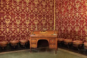 Marquetry: King's Study, Villa La Petraia, Florence, Tuscany, Italy