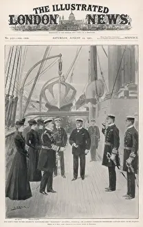 Markham: The King's Visit to the Antarctic exploring ship Discovery