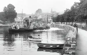 Kingsbridge: Kingsbridge, Paddle Steamer on the River 1920