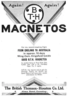 Kingsford: Kingsford Smith Used BTH Aero Magnetos