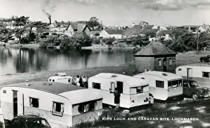 Dumfriesshire: Kirk Loch Caravan Site, Lochmaben, Dumfriesshire, Scotland