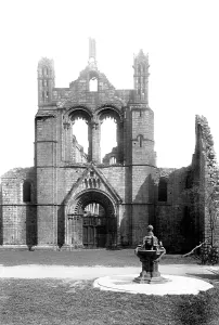 Kirkstall: Kirkstall Abbey, West Front 1891