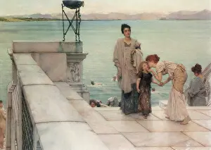Tadema: A Kiss, by Alma-Tadema