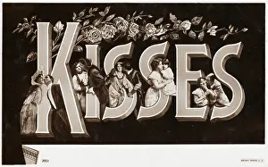 Restraint: KISSES POSTCARD 1906