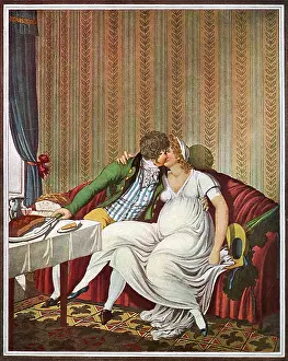 Teatime: KISSING COUPLE 1803