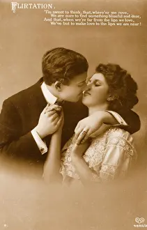 Restraint: Kissing Couple - 1913