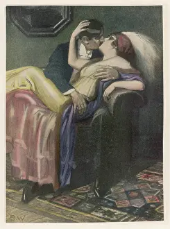 Passionately: KISSING COUPLE C1913