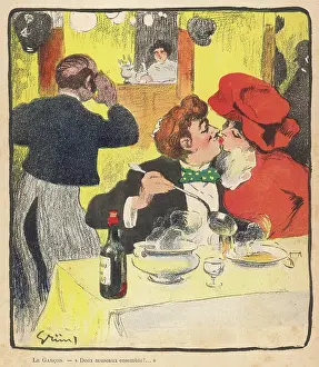 KISSING OVER THE SOUP