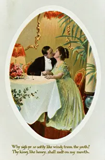 Restraint: KISSING AT SUPPER TABLE