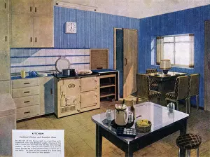 Cupboards: KITCHEN WITH AGA 1936