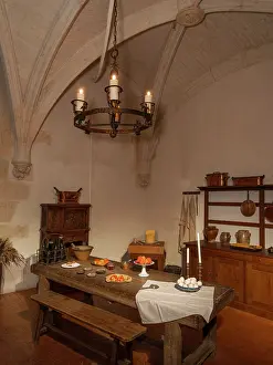 Rideau: Kitchen, Chateau d'Azay-le-Rideau, Indre-et-Loire, France