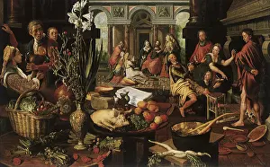 Aertsen: Kitchen with Christ in the House of Martha and Mary