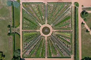 Hectare: Kitchen garden, Chateau de la Chaize, Odenas, Rhone, France