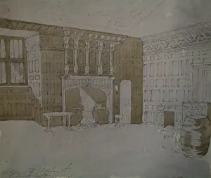 Stately: Kitchen interior, St Donat's Castle, Glamorgan, Wales