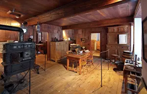 Adeline: Kitchen, presbytery, Batiscan, Chemin du Roy, Quebec, Canada