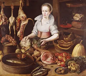 Claesz: Kitchen Scene by Floris Claesz van Dyck