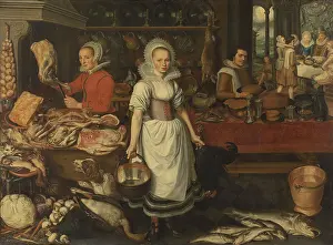 Protein: Kitchen Scene with Parable of the Rich Man and Poor Lazarus