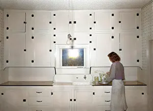 Mary Evans Library Of Congress (l&l): Kitchen of tenant purchase client. Hidalgo County, Texas