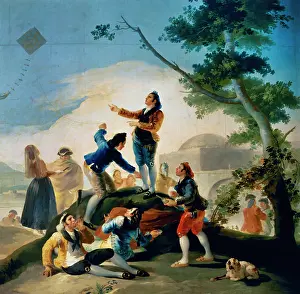 Gallantry: The Kite, 1777-1778, by Francisco de Goya