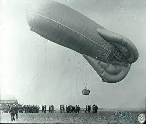 Larkhill: Kite balloon at Larkhill