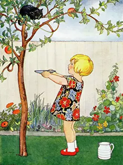 Halsey: Kitten up an apple tree